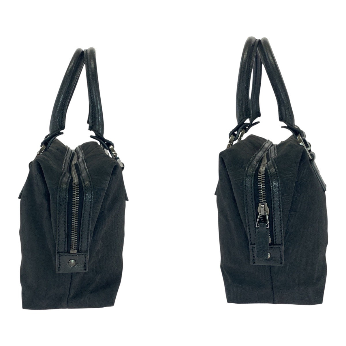 19881
GUCCI グッチ ブラック 黒 シルバー金具 GGキャンバス 113009 ハンドバッグ レディース ABP34