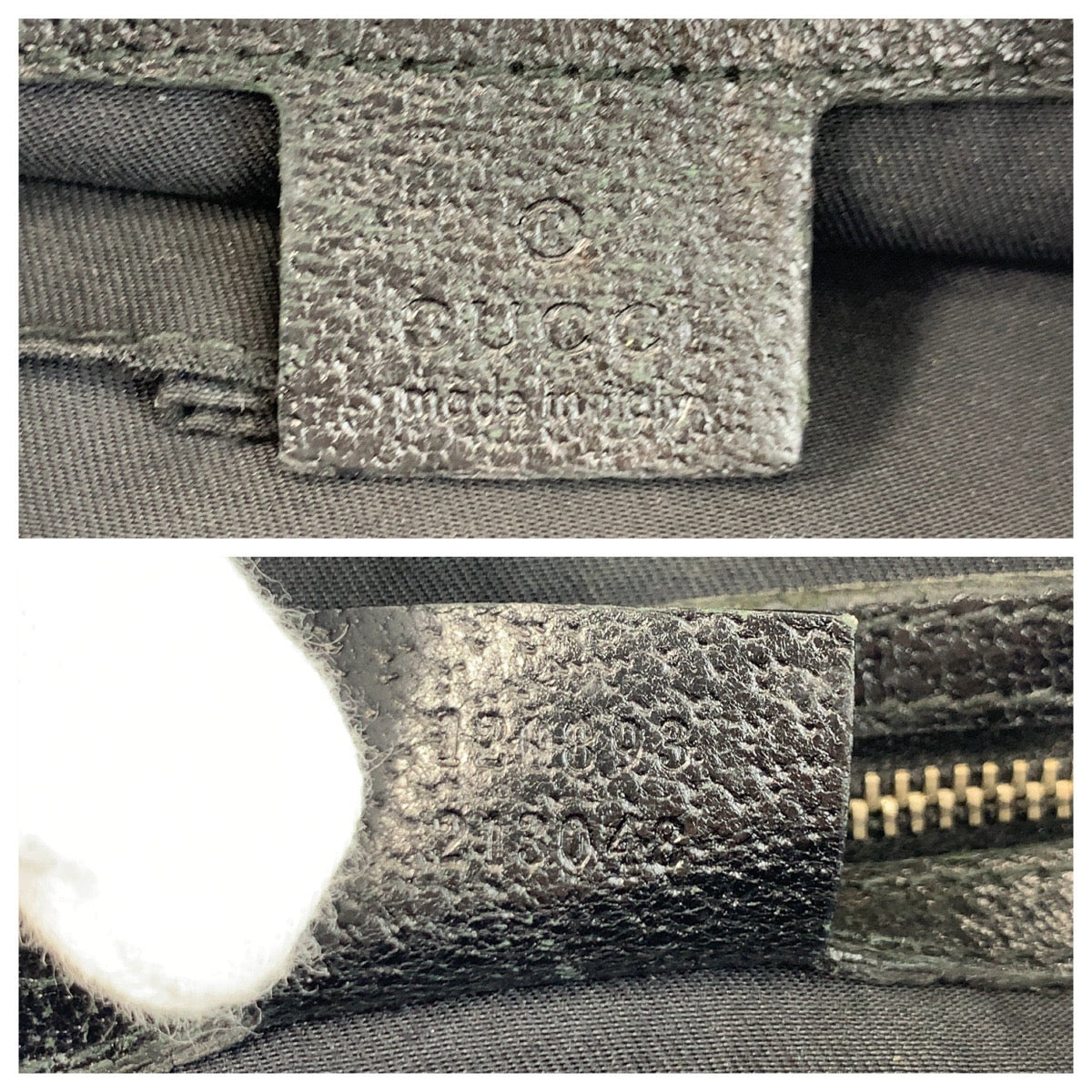19884
GUCCI グッチ スタッズ ブラック 黒 ゴールド金具 GGキャンバス / レザー 120893 ショルダーバッグ ポシェット レディース AB20