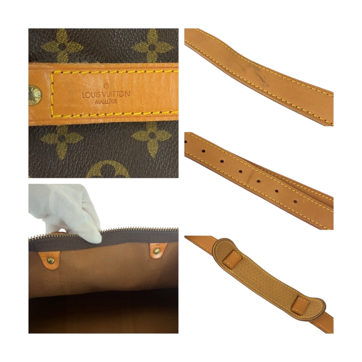 19893
LOUIS VUITTON ルイヴィトン モノグラム キーポル バンドリエール 55 ブラウン ゴールド金具 PVC M41414 ボストンバッグ ショルダーバッグ メンズ AB75