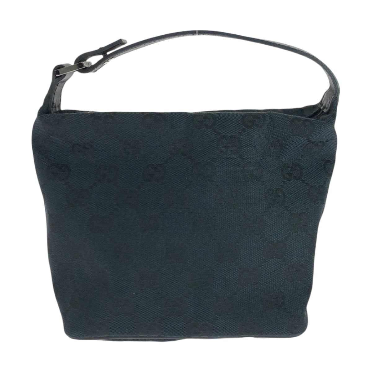 19896
GUCCI Black Silver Hardware GG Canvas 039 1147 Handbag Accessory Pouch Women's A41