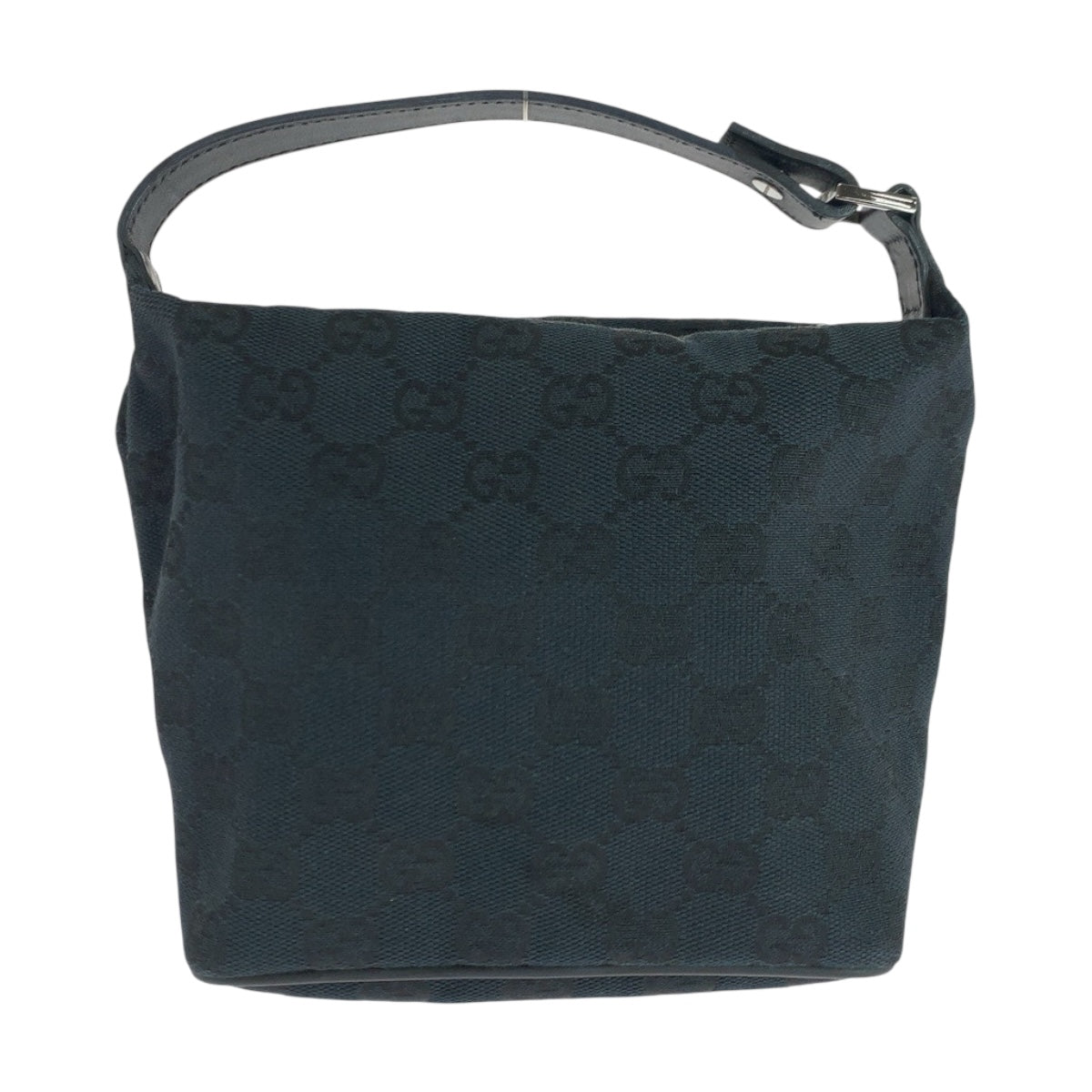 19896
GUCCI Black Silver Hardware GG Canvas 039 1147 Handbag Accessory Pouch Women's A41
