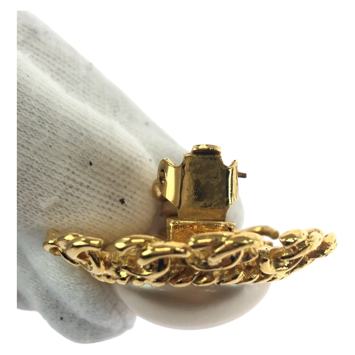 19898
CHANEL シャネル ヴィンテージ ココマーク ゴールド メッキ イヤリング 95 A刻印 レディース ABP55