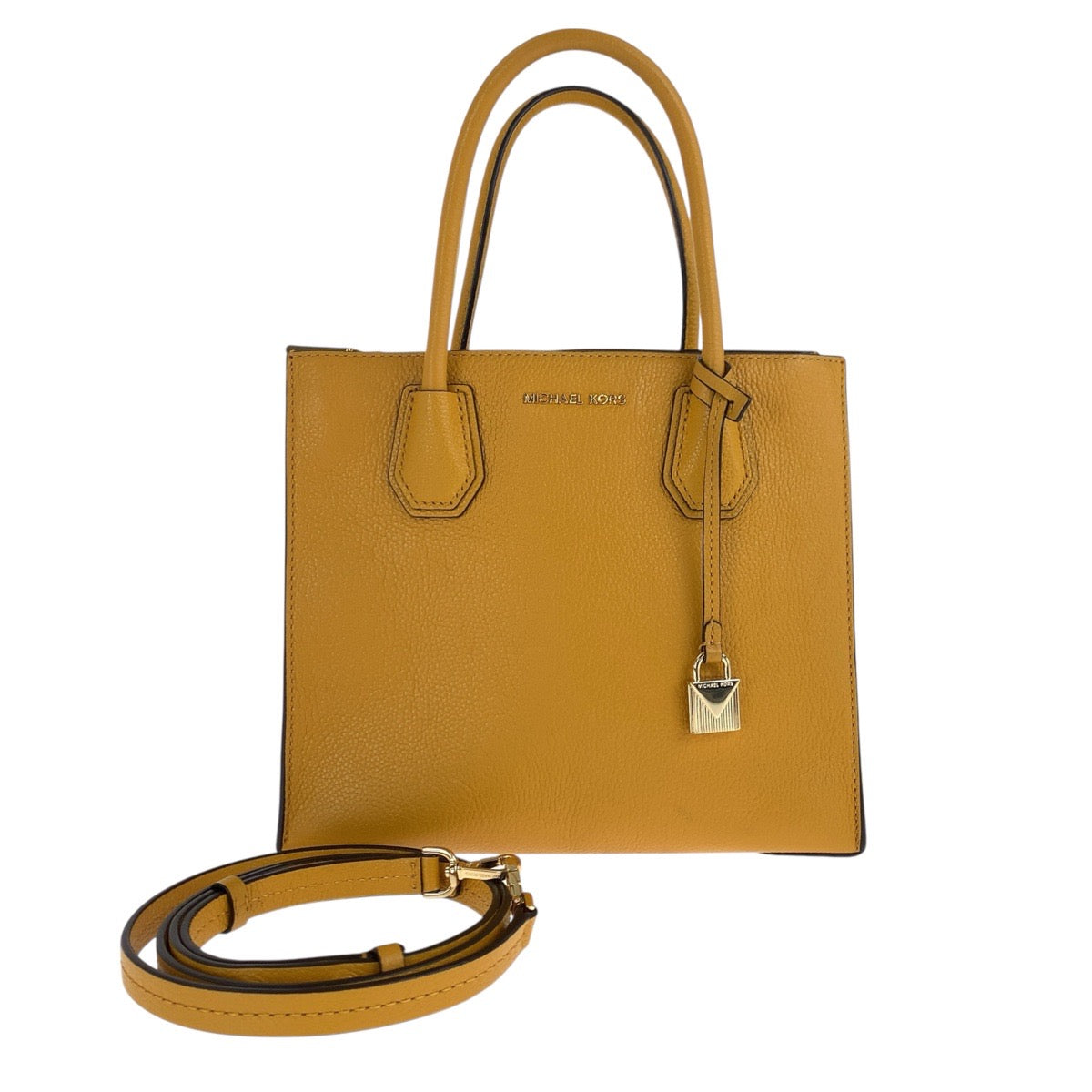 19901
Michael Kors Yellow Gold Hardware Leather Tote Bag Shoulder Bag 2-way Women's ABP15