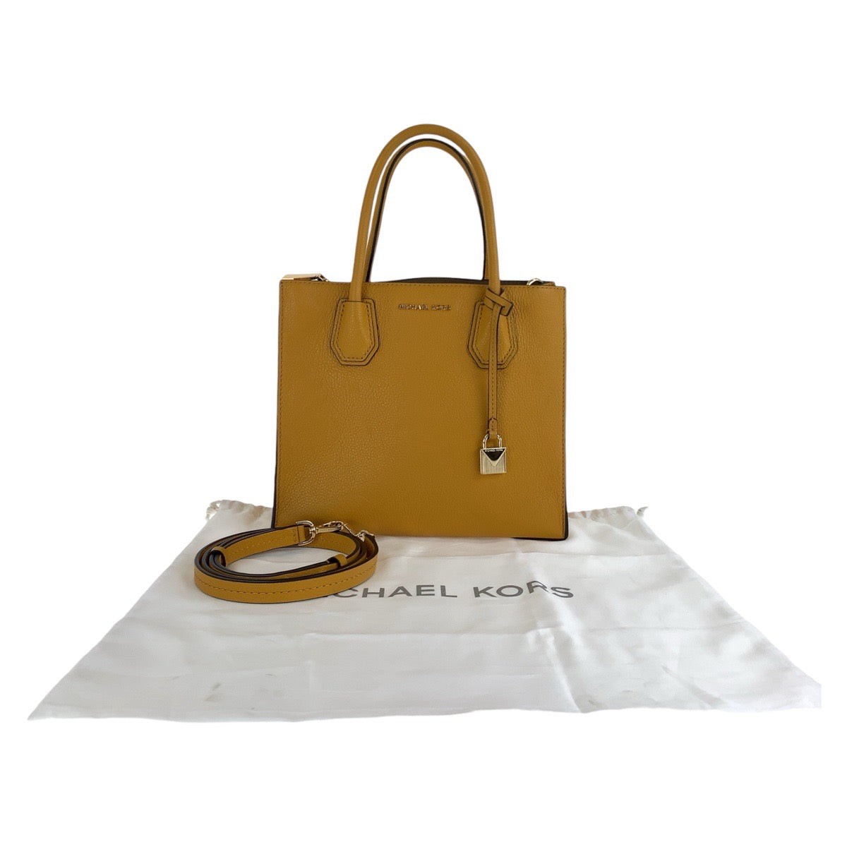 19901
Michael Kors Yellow Gold Hardware Leather Tote Bag Shoulder Bag 2-way Women's ABP15