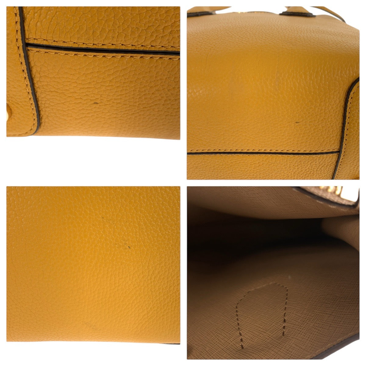 19901
Michael Kors Yellow Gold Hardware Leather Tote Bag Shoulder Bag 2-way Women's ABP15