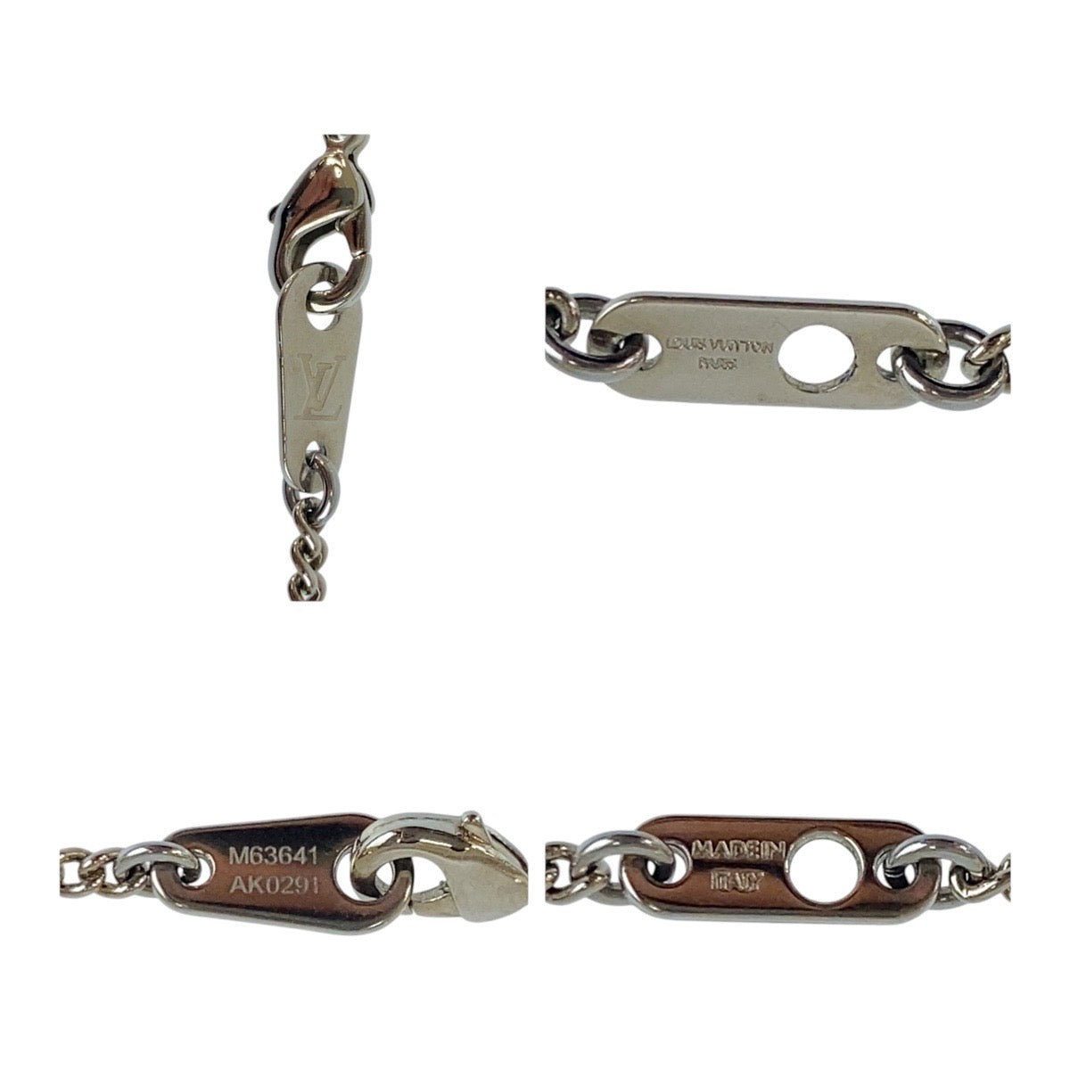 19903
LOUIS VUITTON ルイヴィトン モノグラム エクリプス コリエチャームズモノグラム ブラウン シルバー金具 メタル M63641 ネックレス ペンダント メンズ A38