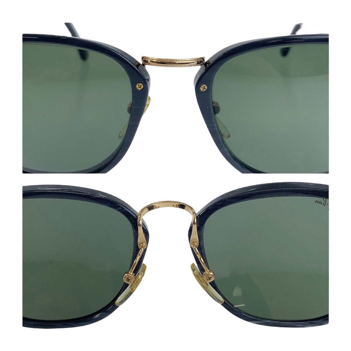 19909
Ray-Ban レイバン ヴィンテージ B&L BALTIMORE #15 ダークグレイ マーブル ゴールド金具 プラスチック 52□18 サングラス ウェリントン メンズ AB20