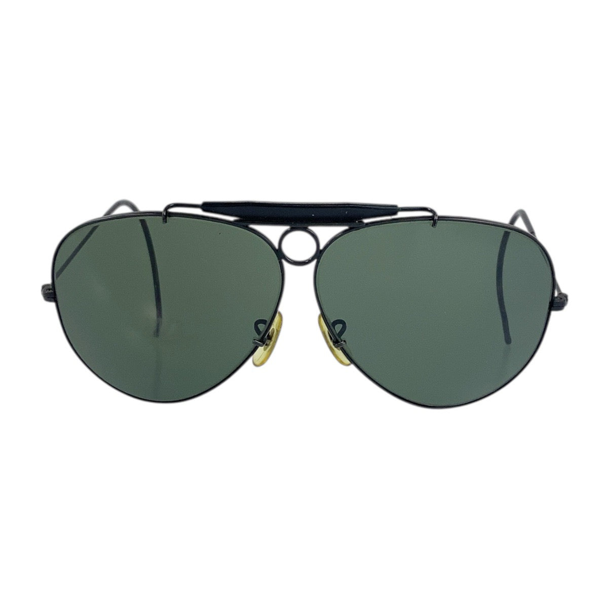 19910
Ray-Ban レイバン ヴィンテージ B&L RAY-BAN U.S.A グリーン ブラック ガラス / メタル サングラス ティアドロップ メンズ AB15