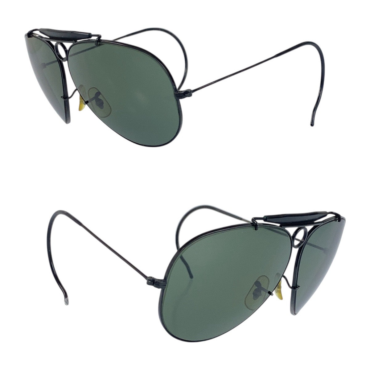 19910
Ray-Ban レイバン ヴィンテージ B&L RAY-BAN U.S.A グリーン ブラック ガラス / メタル サングラス ティアドロップ メンズ AB15