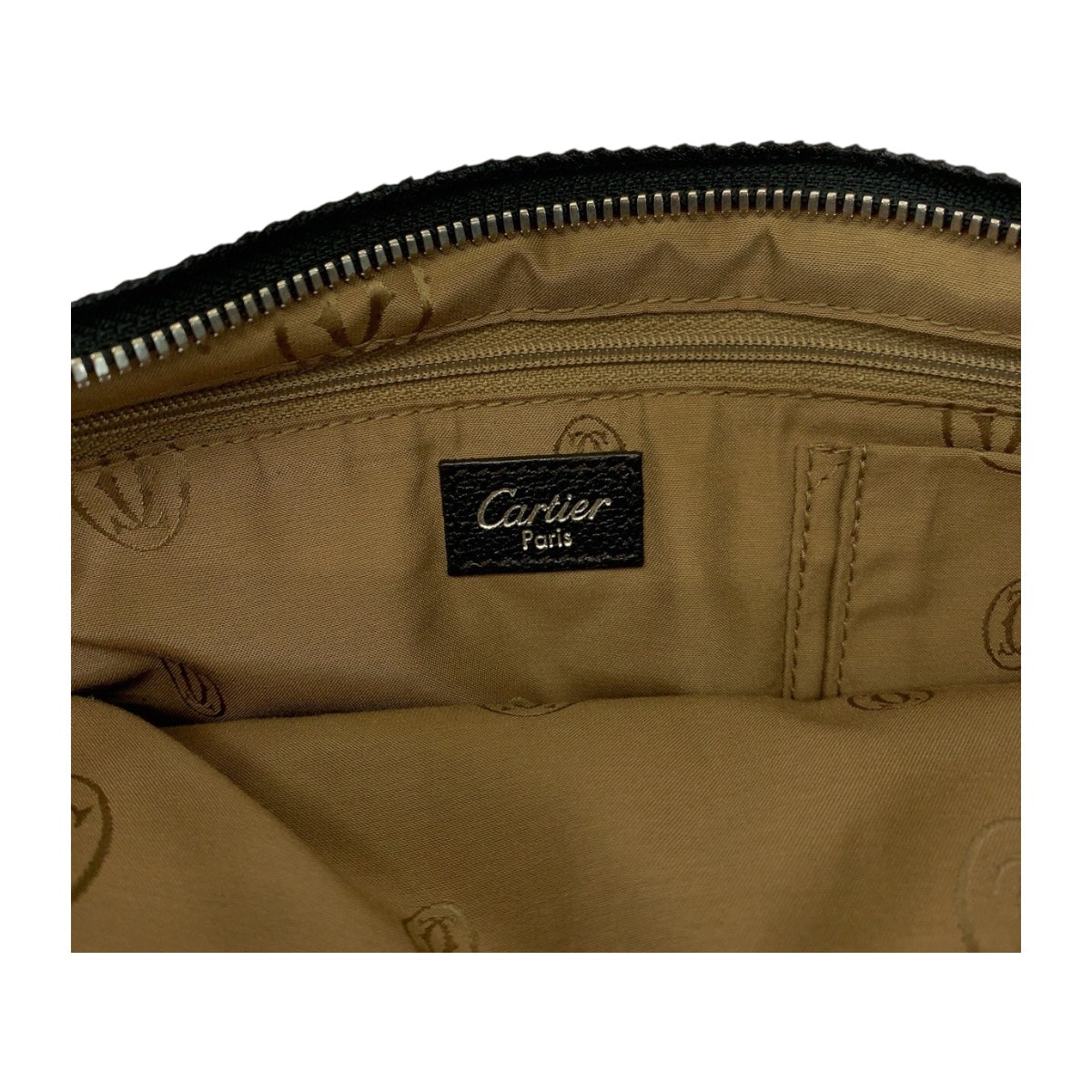 19912
CARTIER カルティエ マルチェロ ブラック 黒 シルバー金具 レザー ショルダーバッグ 2way レディース ABP48