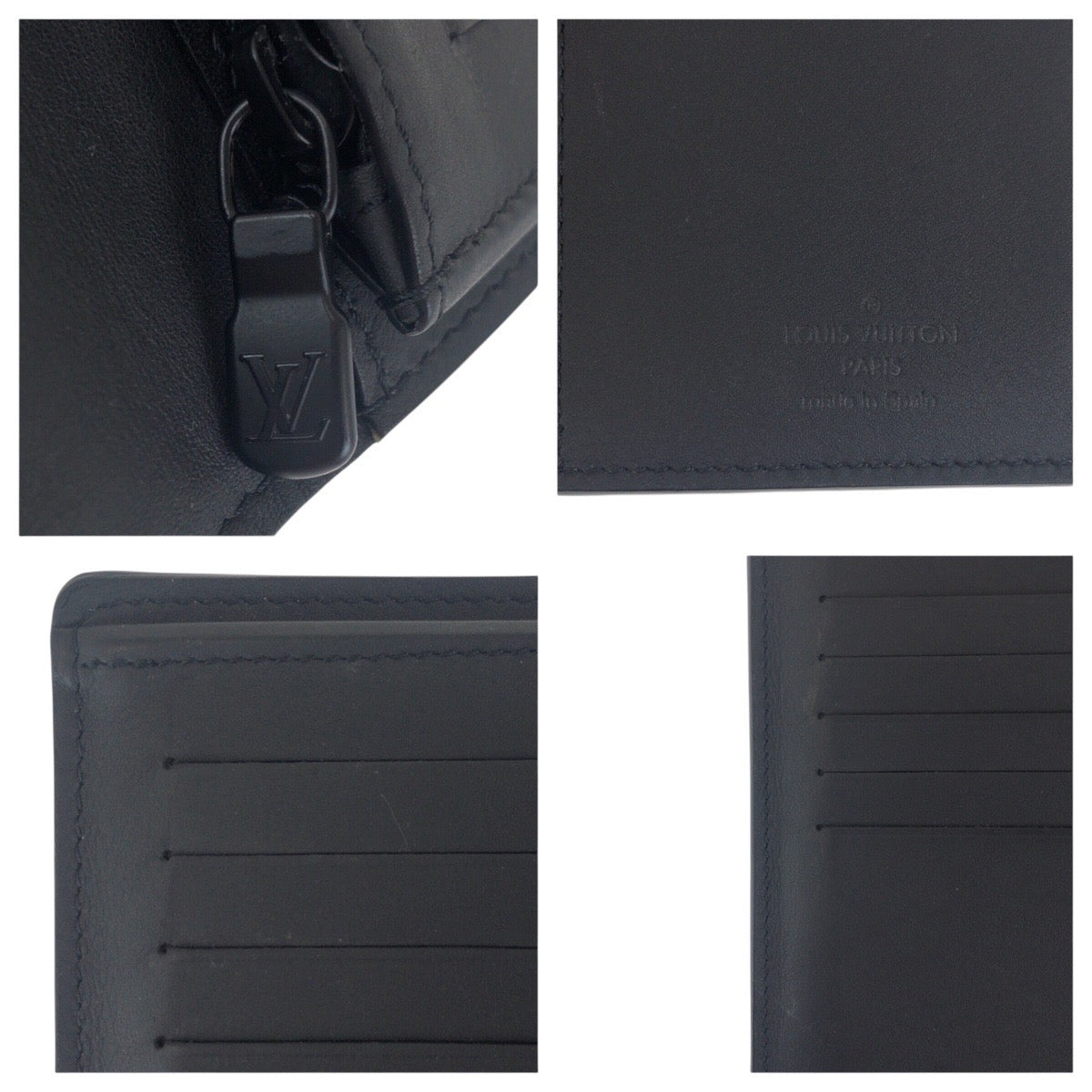 19917
LOUIS VUITTON ルイヴィトン モノグラム シャドー ポルトフォイユ ブラザ ブラック 黒 レザー 長財布 メンズ ABP45