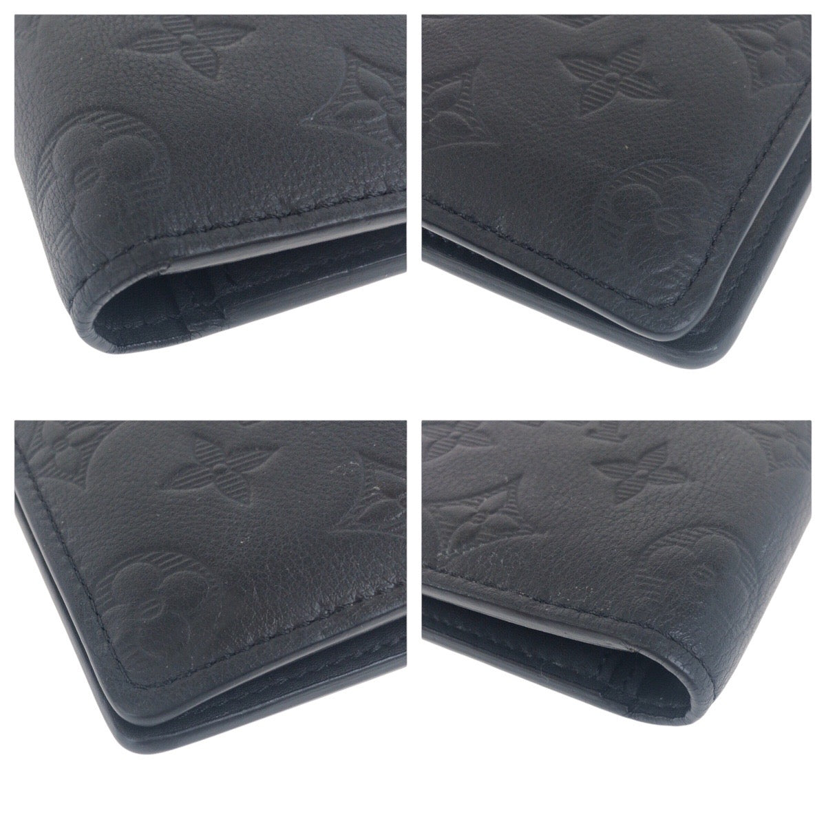 19917
LOUIS VUITTON ルイヴィトン モノグラム シャドー ポルトフォイユ ブラザ ブラック 黒 レザー 長財布 メンズ ABP45