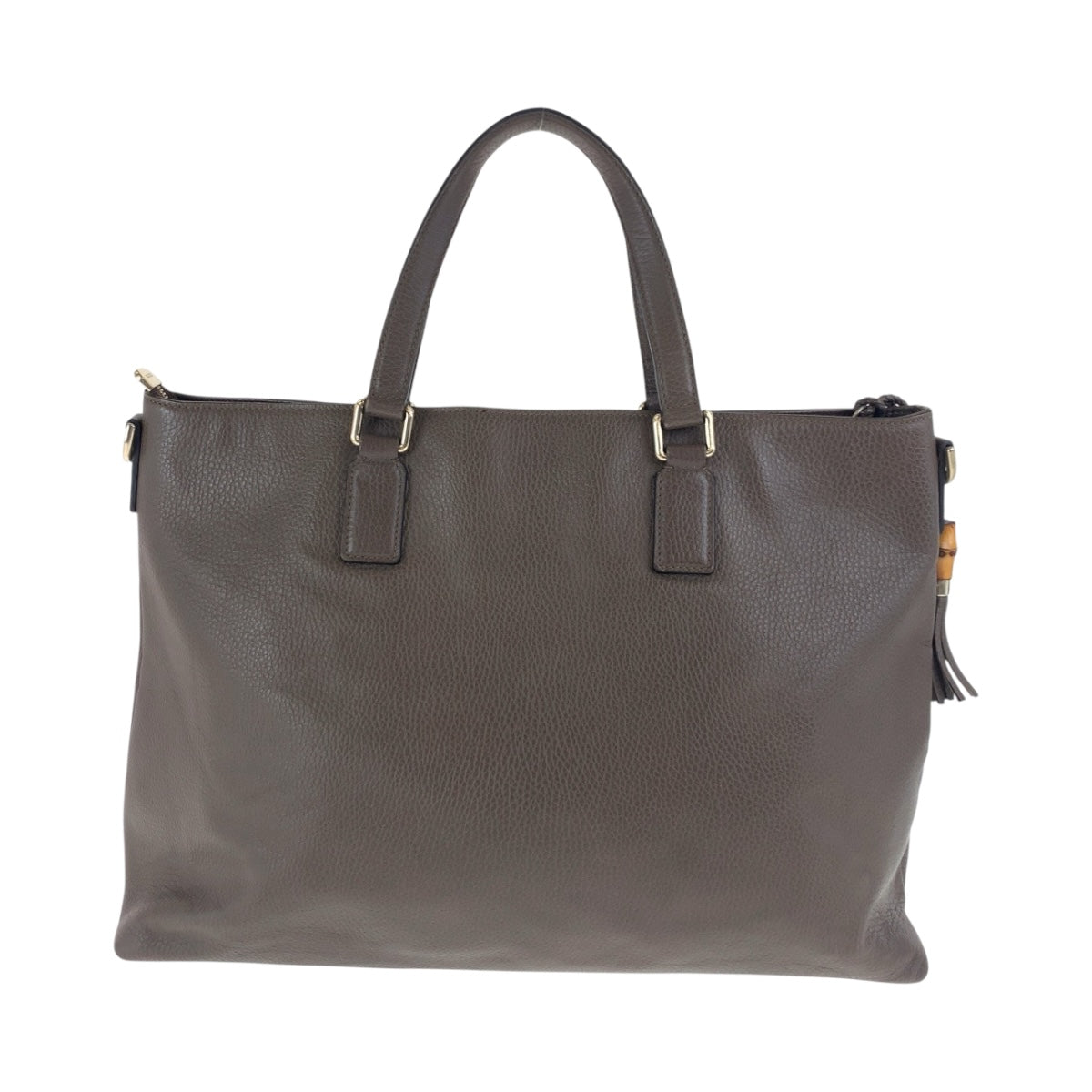 19921
GUCCI グッチ バンブー ブラウン ゴールド金具 レザー 365345 トートバッグ ショルダーバッグ レディース ABP55
