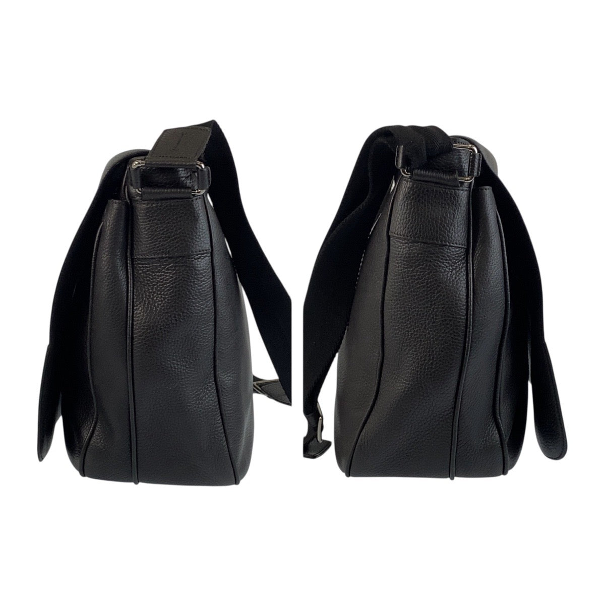 19927
CARTIER カルティエ マルチェロ ダークブラウン シルバー金具 レザー ショルダーバッグ メッセンジャーバッグ メンズ ABP62