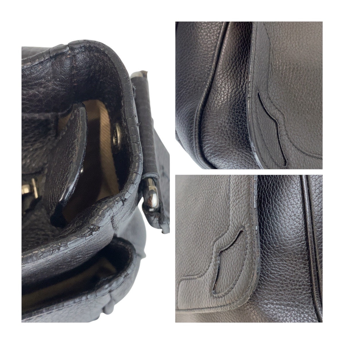 19927
CARTIER カルティエ マルチェロ ダークブラウン シルバー金具 レザー ショルダーバッグ メッセンジャーバッグ メンズ ABP62