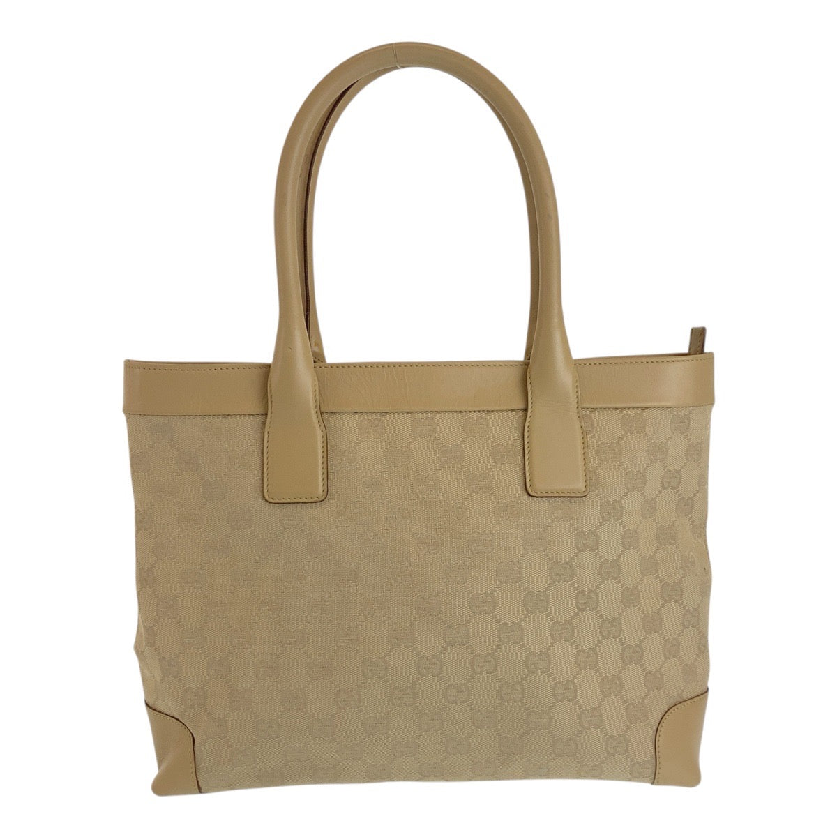 19930
GUCCI グッチ ベージュ ゴールド金具 GGキャンバス / レザー 33890 トートバッグ ショルダーバッグ レディース AB31