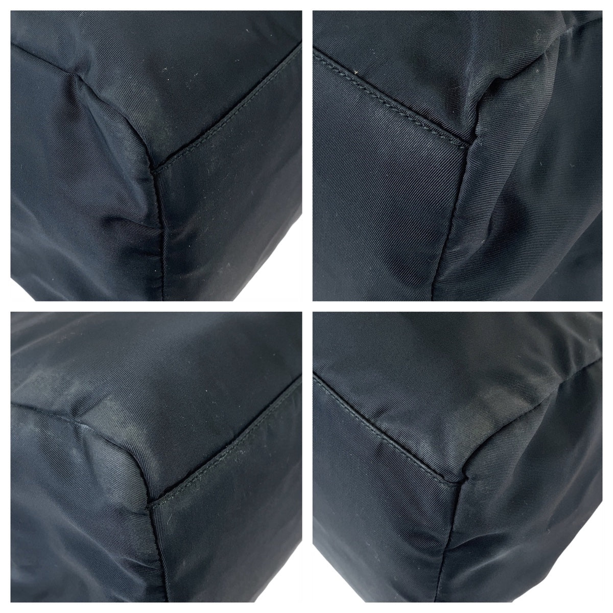 19936
PRADA プラダ テスート 三角ロゴプレート ブラック 黒 シルバー金具 ナイロン トートバッグ ショルダーバッグ  レディース ABP