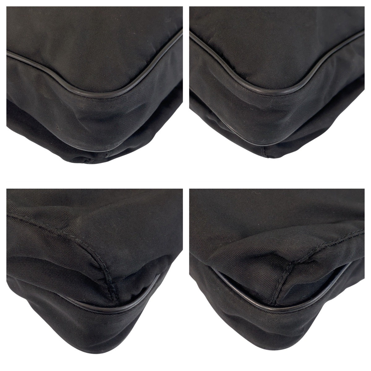 19937
PRADA プラダ テスート 三角ロゴプレート ブラック 黒 シルバー金具 ナイロン ショルダーバッグ メッセンジャーバッグ  レディース AB