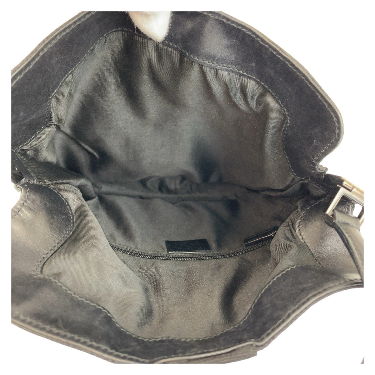 19940
GUCCI グッチ ジャッキー ブラック 黒 GGキャンバス / レザー 001 3734 ショルダーバッグ レディース ABP30