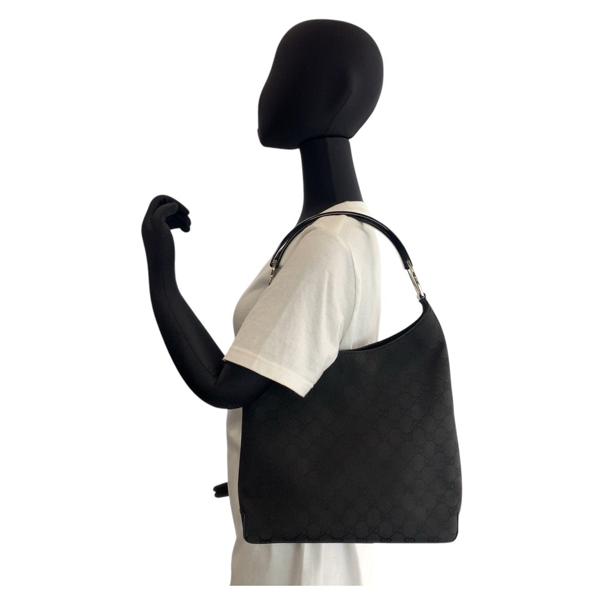 19942
GUCCI グッチ ブラック 黒 シルバー金具 GGキャンバス / プラスチック 001 3752 ショルダーバッグ レディース ABP28