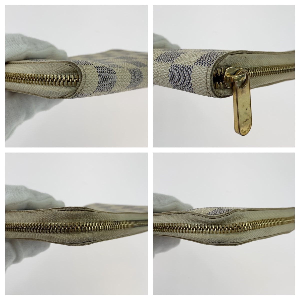 19947
LOUIS VUITTON ルイヴィトン ダミエ アズール ジッピー オーガナイザー ホワイト グレー ゴールド金具 PVC N60012 長財布 ラウンドファスナー ジッピーウォレット レディース AB20