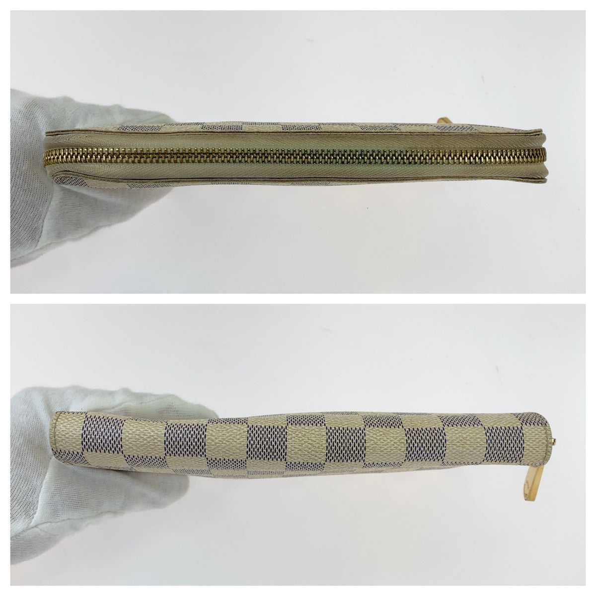 19947
LOUIS VUITTON ルイヴィトン ダミエ アズール ジッピー オーガナイザー ホワイト グレー ゴールド金具 PVC N60012 長財布 ラウンドファスナー ジッピーウォレット レディース AB20