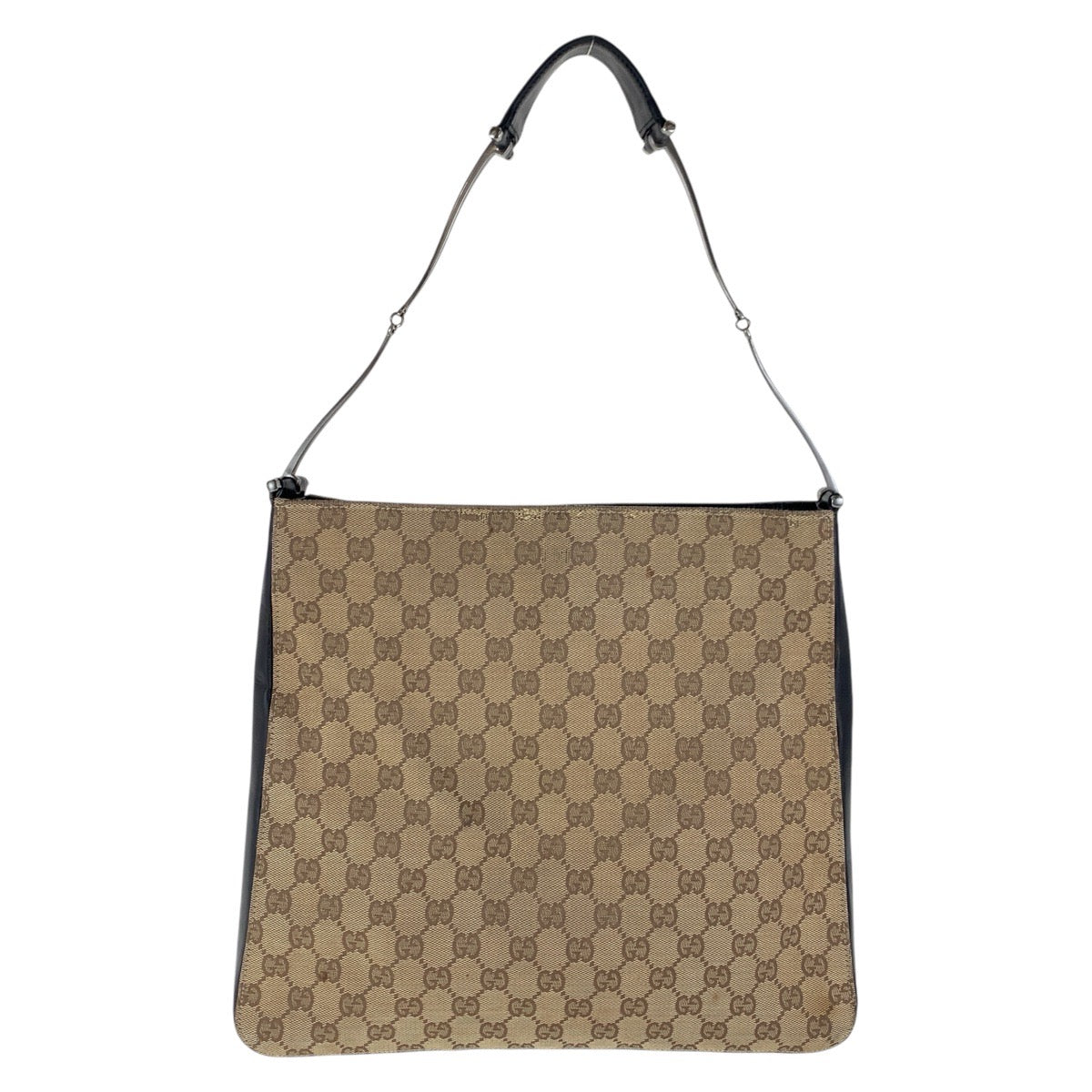 19951
GUCCI グッチ ブラウン シルバー金具 GGキャンバス / レザー 001 3181 ショルダーバッグ レディース AB