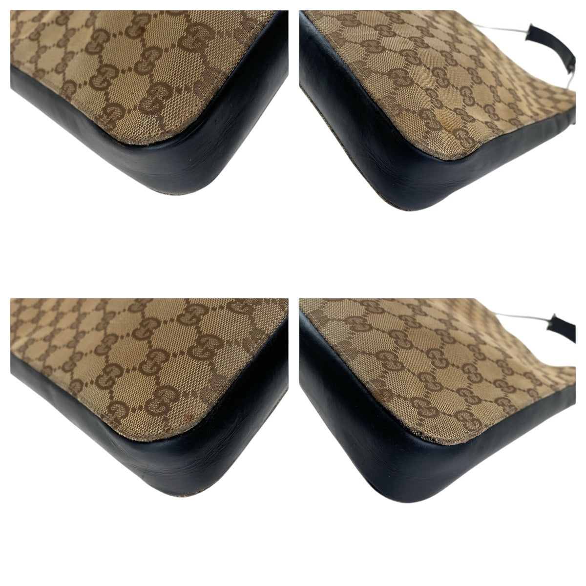 19951
GUCCI グッチ ブラウン シルバー金具 GGキャンバス / レザー 001 3181 ショルダーバッグ レディース AB