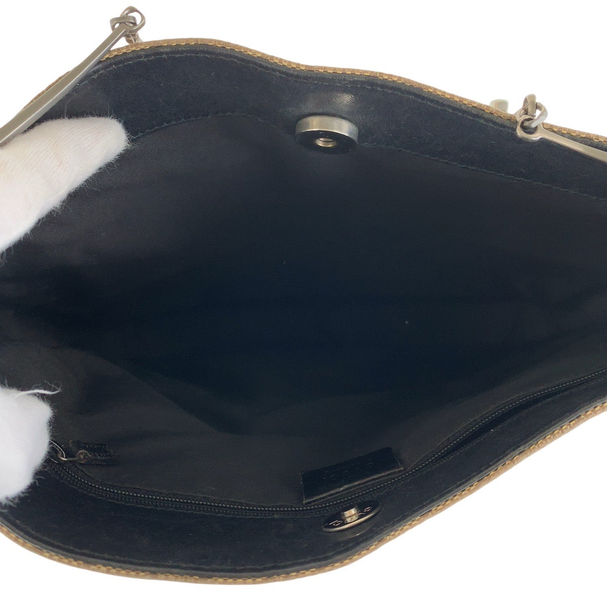 19951
GUCCI グッチ ブラウン シルバー金具 GGキャンバス / レザー 001 3181 ショルダーバッグ レディース AB