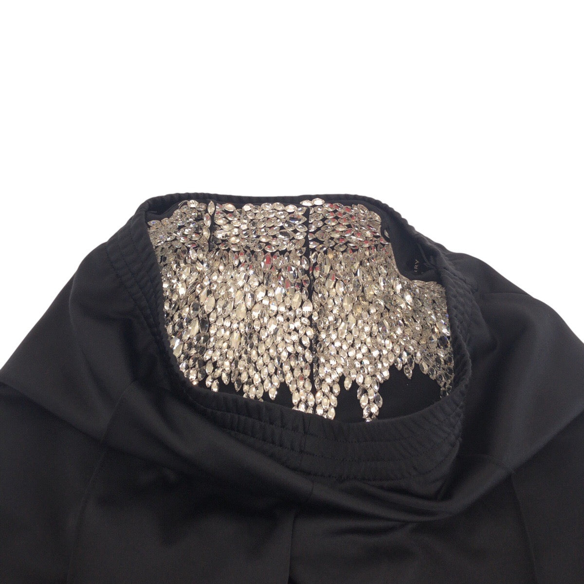 19953
BURBERRY バーバリー ビジュー サイズ36 ブラック 黒 シルバー ポリエステル / コットン / ラインストーン パンツ ズボン メンズ SA28