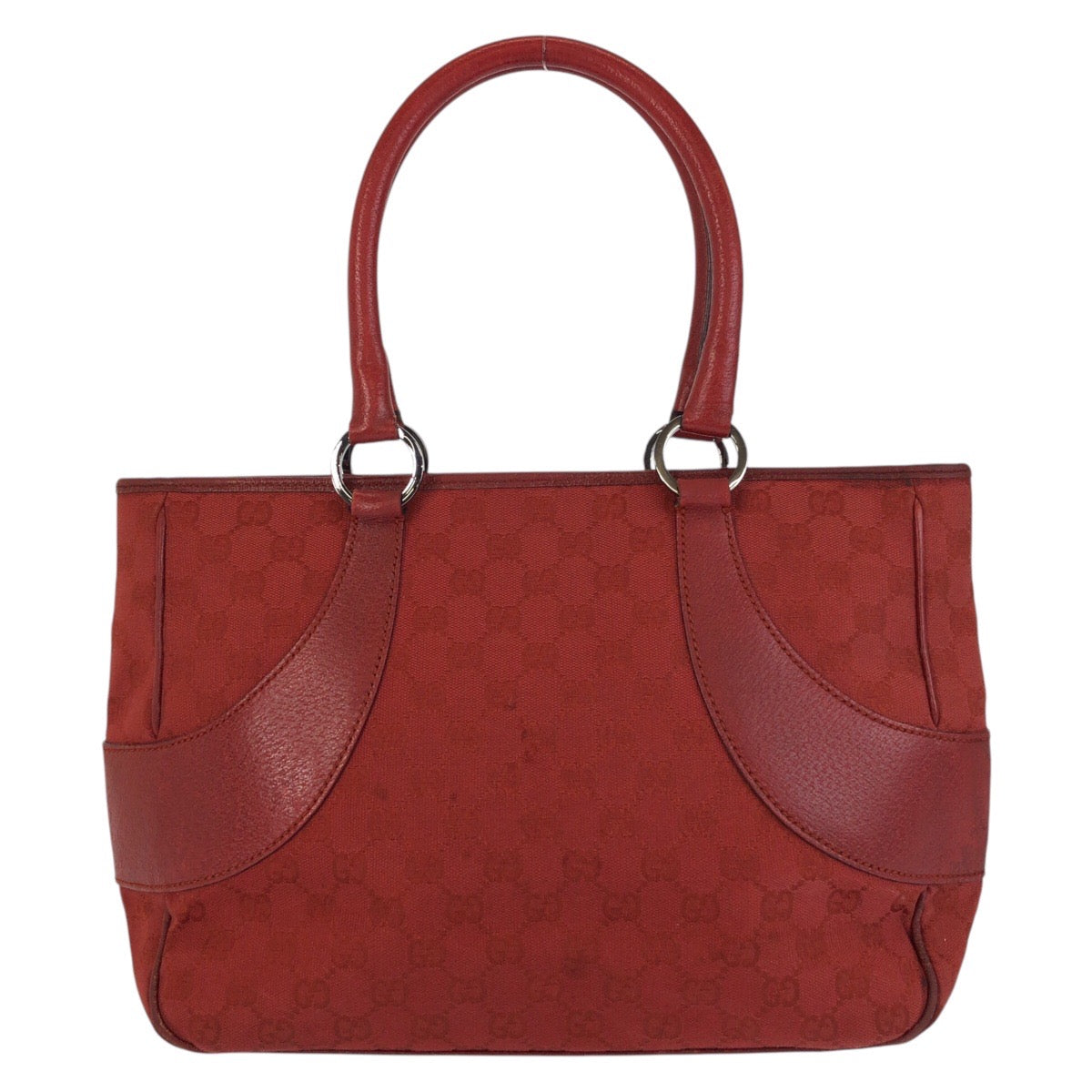 19958
GUCCI グッチ レッド GGキャンバス / レザー 113011 トートバッグ ショルダーバッグ レディース AB