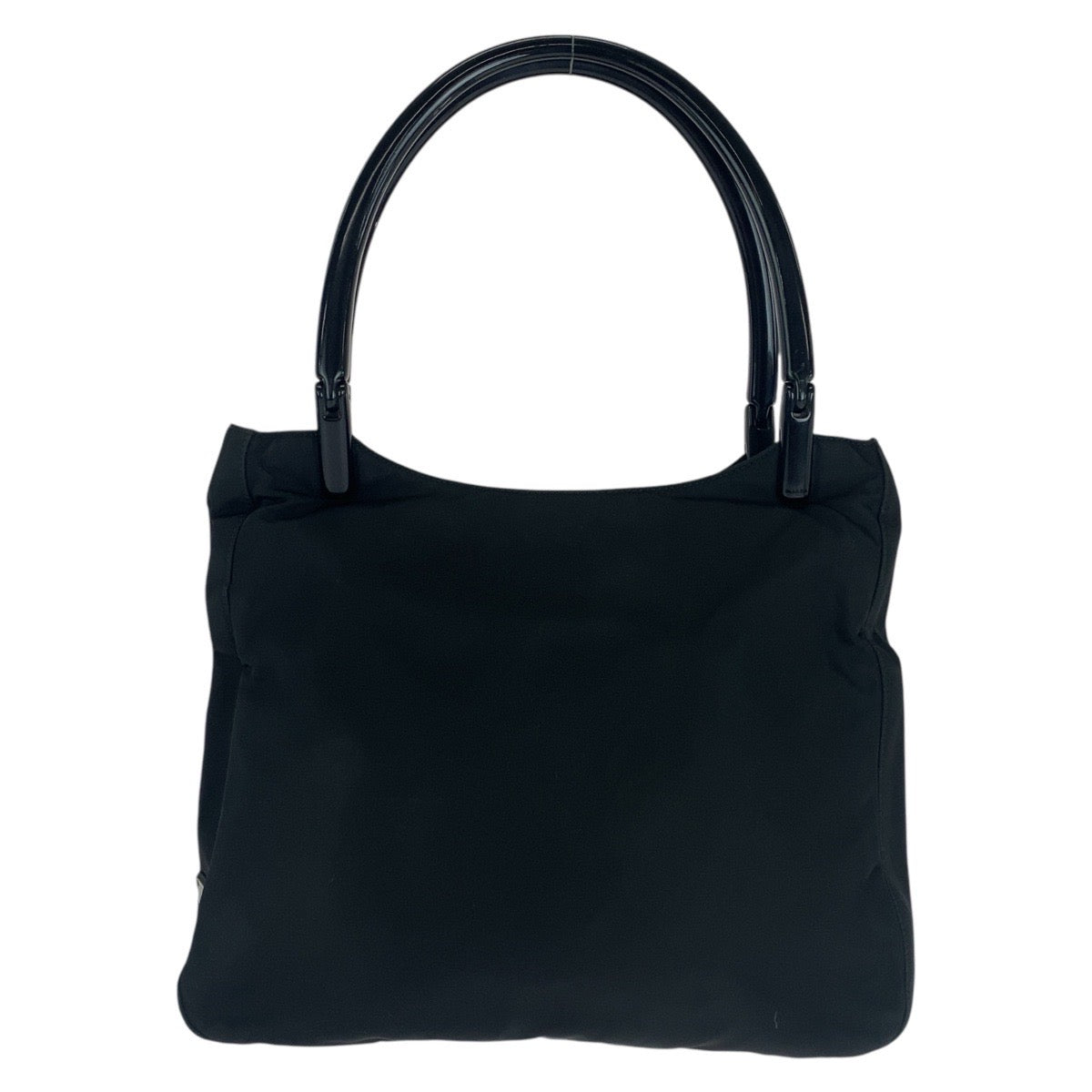 19959
PRADA プラダ テスート 三角ロゴプレート ブラック 黒 シルバー金具 ナイロン / プラスチック トートバッグ ショルダーバッグ  レディース ABP