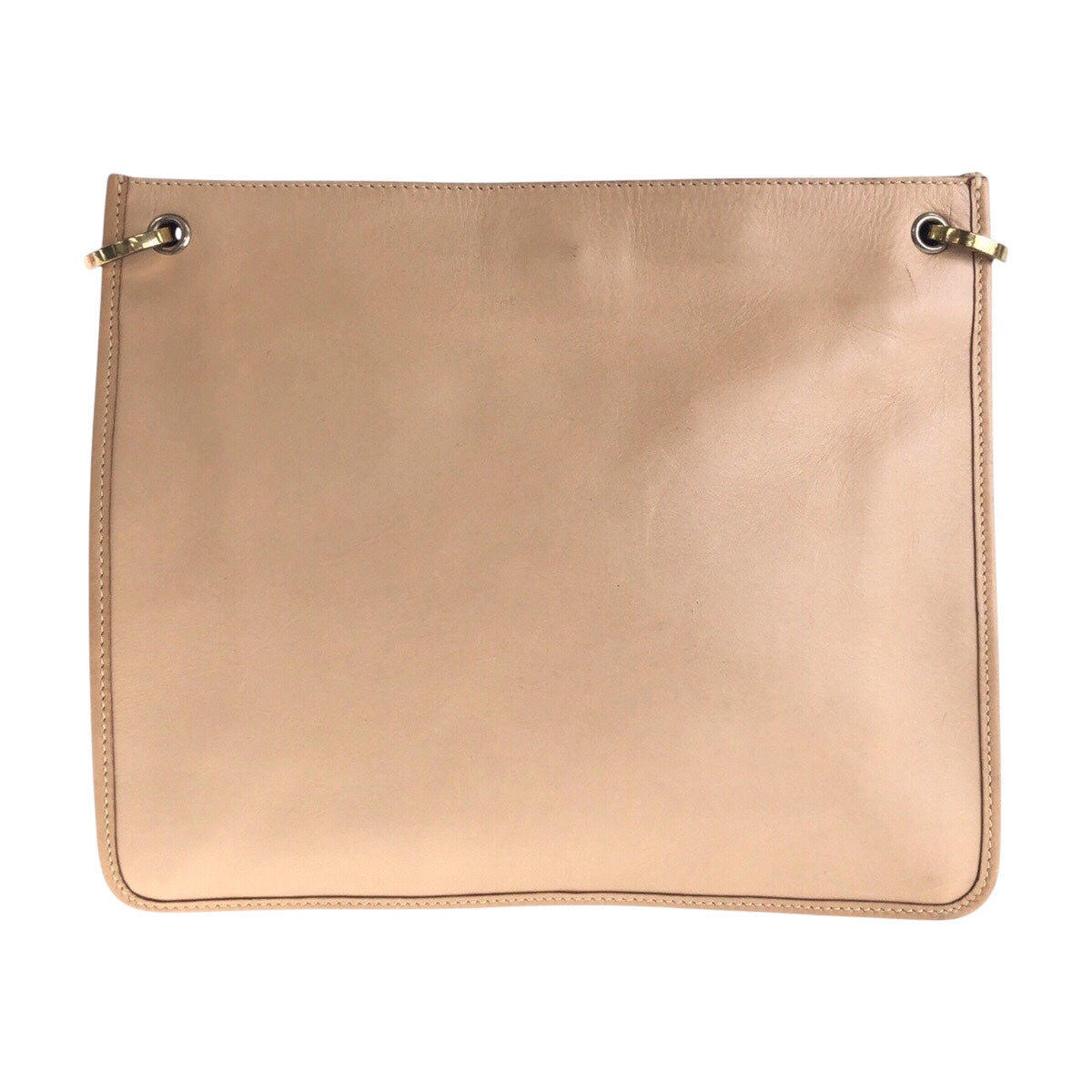 19993
GUCCI グッチ ベージュ ゴールド金具 レザー 91762 ショルダーバッグ ポシェット レディース ABP32
