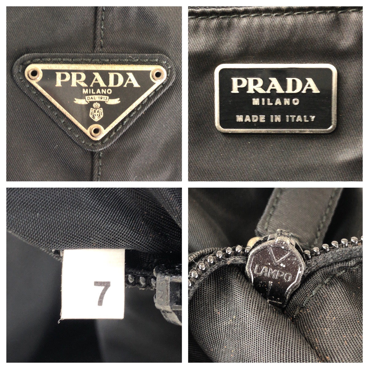 19994
PRADA プラダ テスート 三角ロゴプレート ブラック 黒 ナイロン / プラスチック トートバッグ ハンドバッグ レディース ABP28