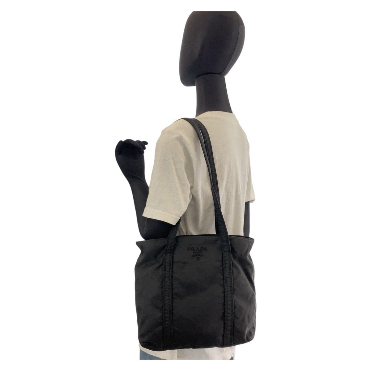 19995
PRADA プラダ テスート ブラック 黒 ナイロン トートバッグ ショルダーバッグ レディース AB