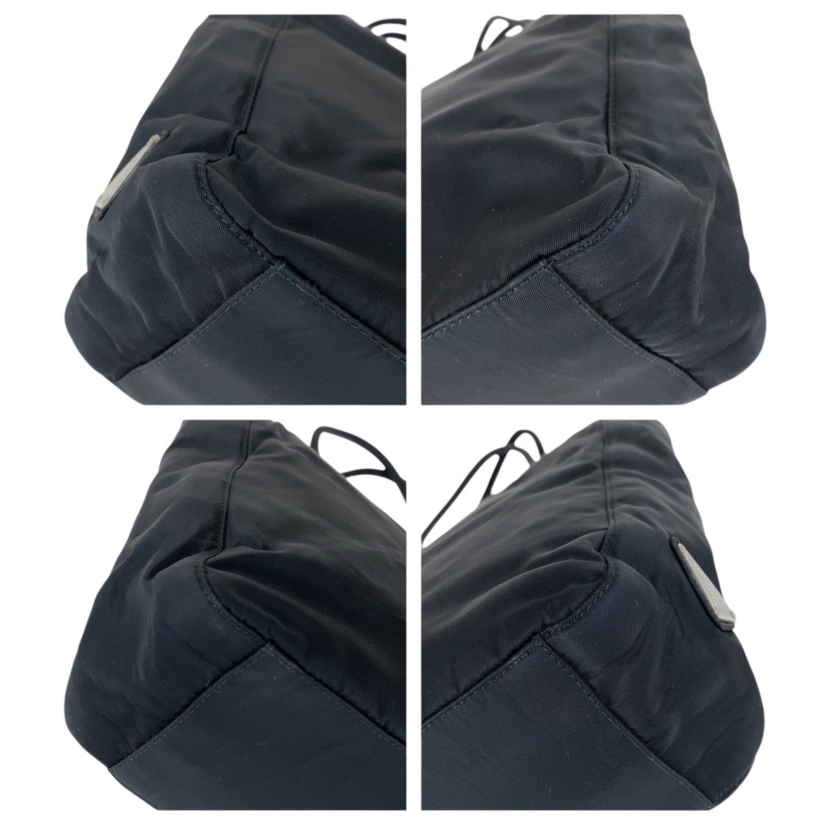 19997
PRADA プラダ テスート 三角ロゴプレート ブラック 黒 シルバー金具 ナイロン トートバッグ ショルダーバッグ レディース ABP28