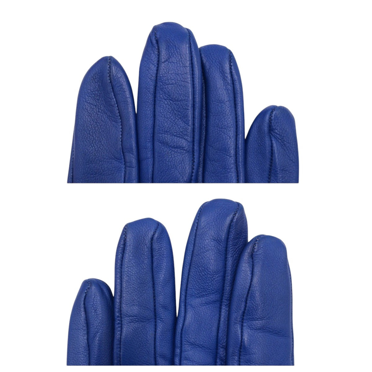 19999
HERMES エルメス ブルー レザー 手袋 グローブ レディース A16