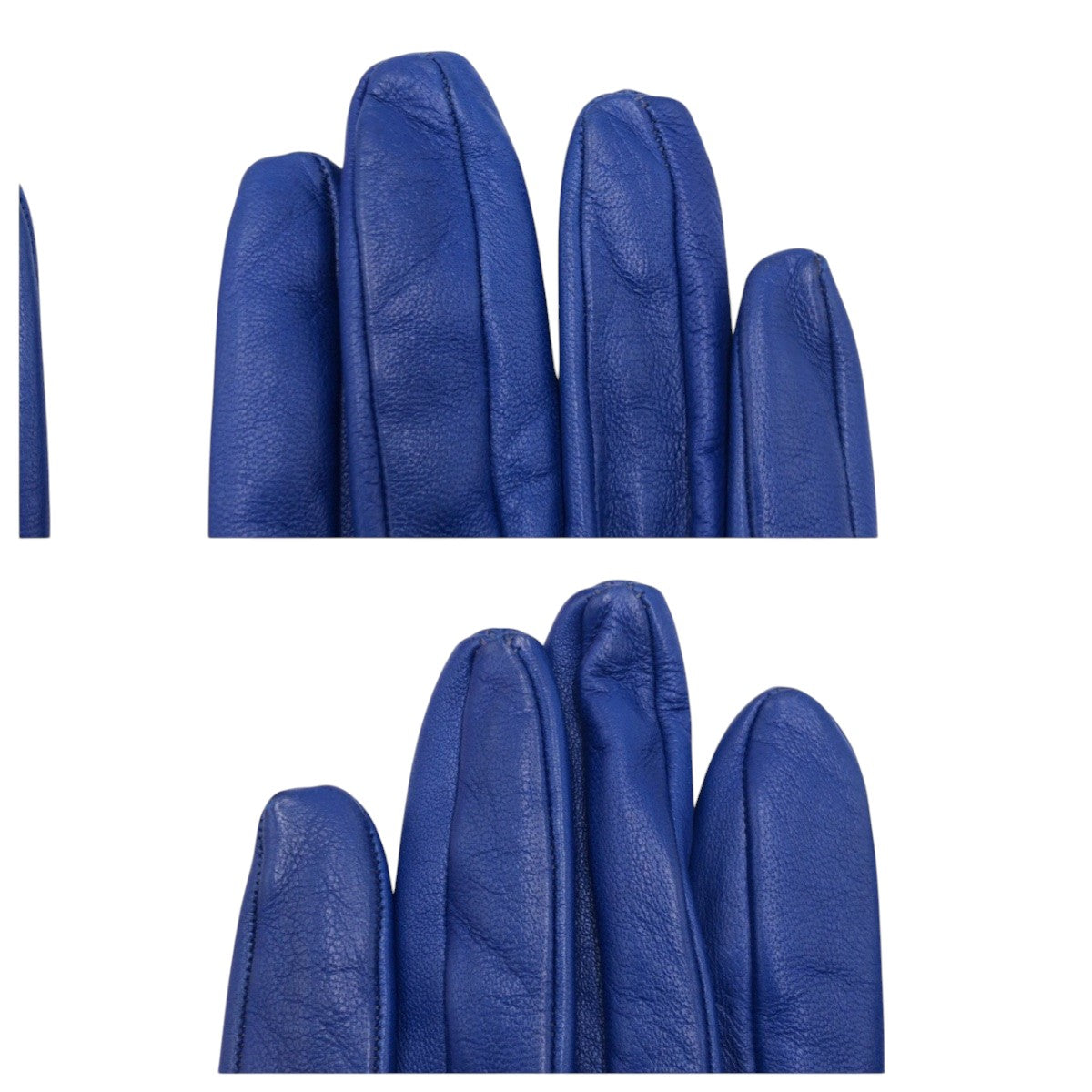 19999
HERMES エルメス ブルー レザー 手袋 グローブ レディース A16