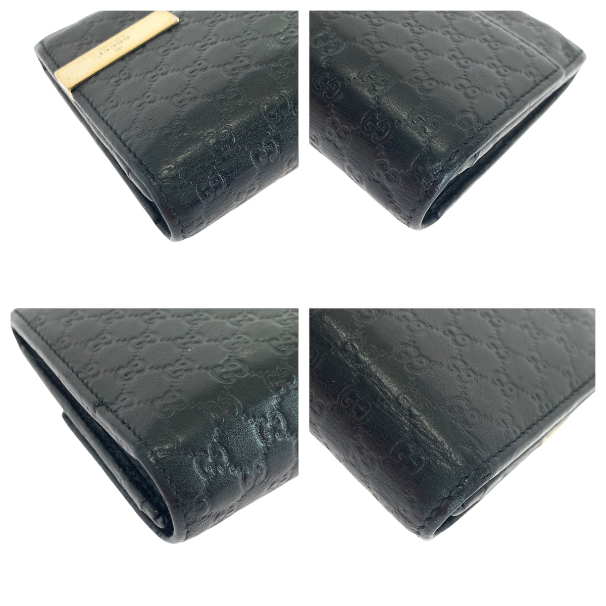 20002
GUCCI グッチ グッチシマ ブラック 黒 ゴールド金具 レザー 291099 長財布 ロングウォレット メンズ ABP8