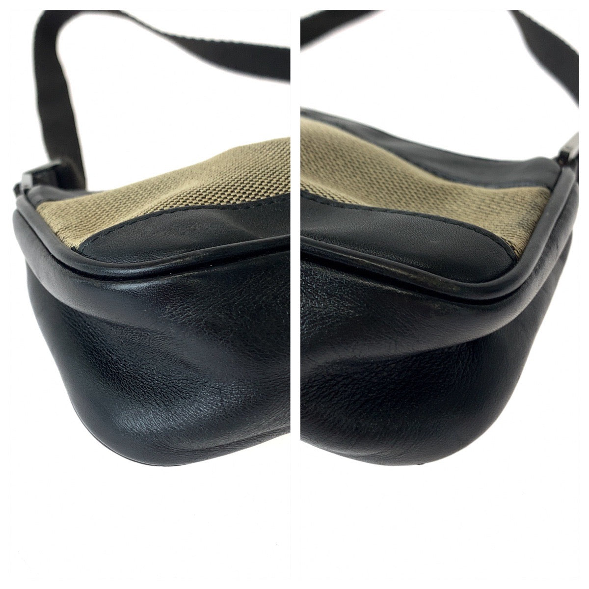 20003
GUCCI グッチ ブラック ブラウン シルバー金具 キャンバス / レザー 92820 ハンドバッグ アクセサリーポーチ レディース ABP24
