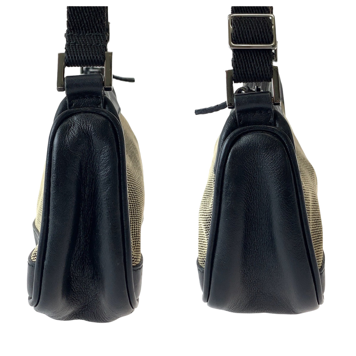 20003
GUCCI グッチ ブラック ブラウン シルバー金具 キャンバス / レザー 92820 ハンドバッグ アクセサリーポーチ レディース ABP24