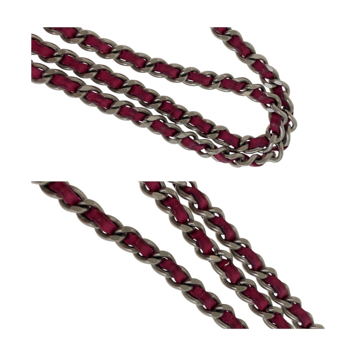 20020
CHANEL シャネル ヴィンテージ チョコバー ココマーク レッド イエロー シルバー金具 エナメル チェーンショルダーバッグ ウエストバッグ レディース AB100