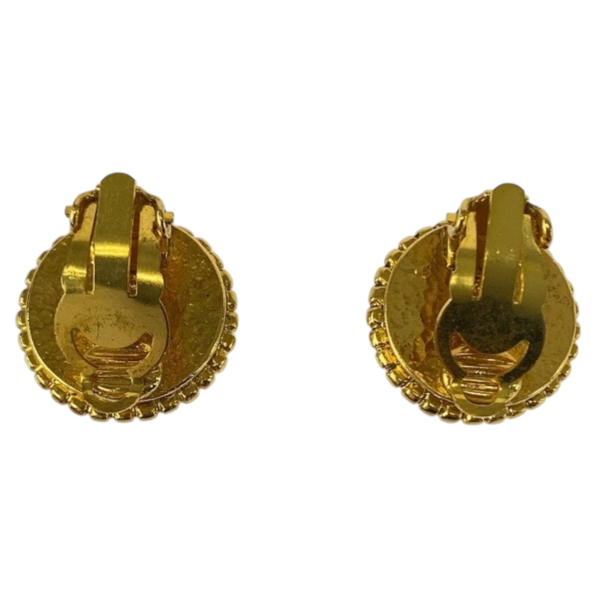 20022
CHANEL シャネル ヴィンテージ ココマーク フェイクパール ゴールド ホワイト メッキ / フェイクパール イヤリング 95A刻印 レディース ABP38