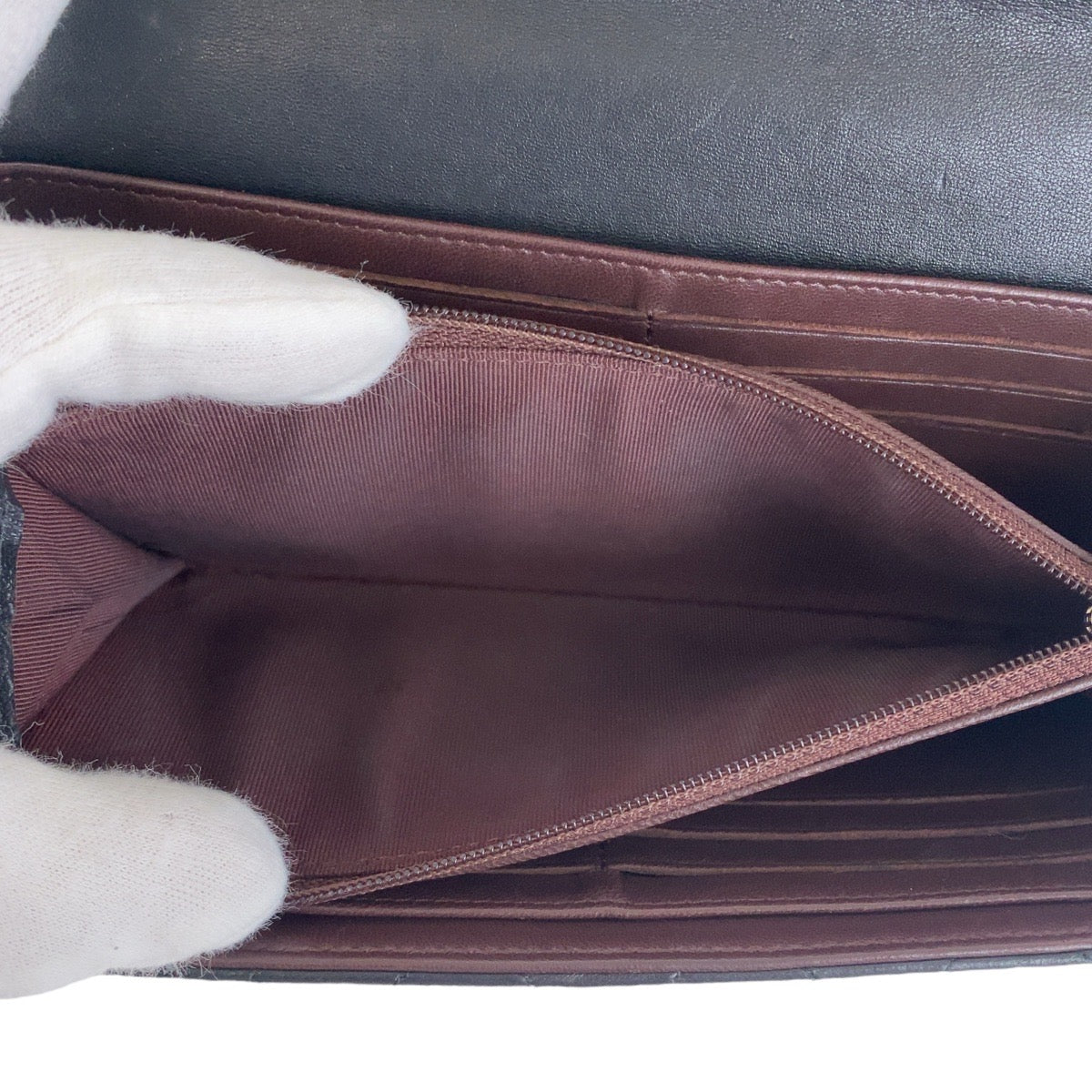 20025
CHANEL シャネル マトラッセ ココマーク ブラック 黒 シルバー金具 ラムスキン 長財布 ロングウォレット レディース ABP62