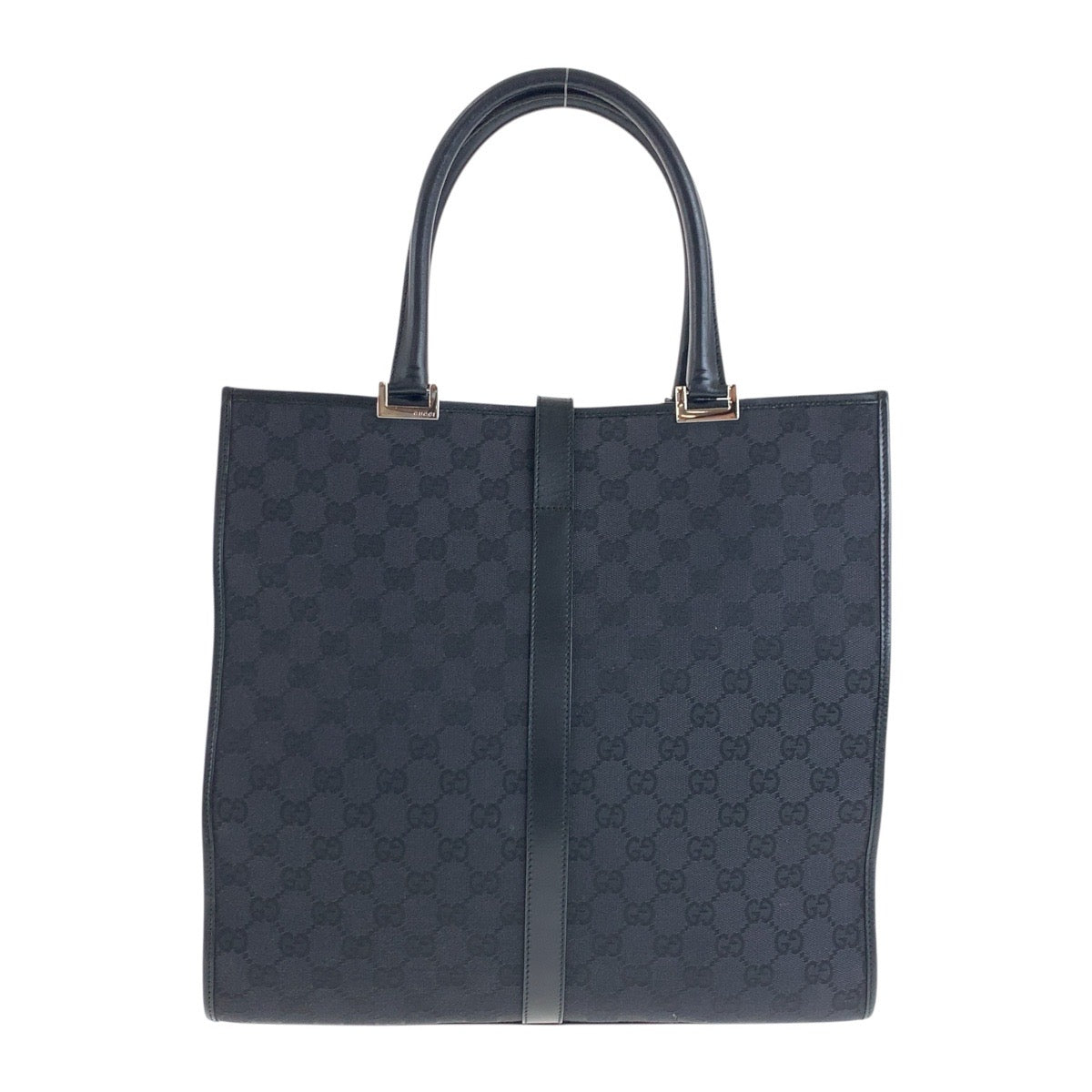 20027
GUCCI グッチ ブラック 黒 シルバー金具 GGキャンバス 002 1064 トートバッグ ショルダーバッグ レディース ABP41
