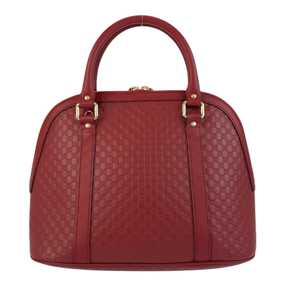 20047
GUCCI グッチ マイクログッチシマ レッド ゴールド金具 レザー 449663 ハンドバッグ ショルダーバッグ 2way レディース A75