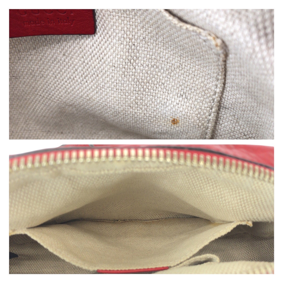 20048
GUCCI グッチ ソーホー タッセル レッド ゴールド金具 レザー 308364 ショルダーバッグ ポシェット レディース ABP66