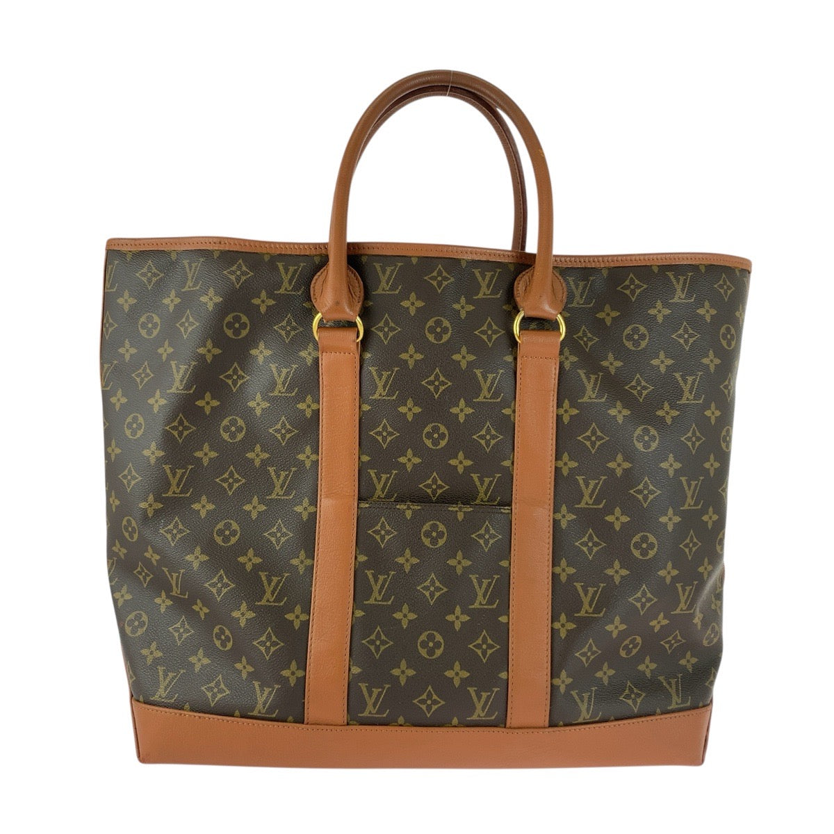 20049
LOUIS VUITTON ルイヴィトン モノグラム サックウィークエンドGM ブラウン ゴールド金具 PVC / レザー M42420 トートバッグ ショルダーバッグ メンズ ABP48