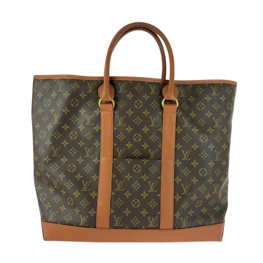 20049
LOUIS VUITTON ルイヴィトン モノグラム サックウィークエンドGM ブラウン ゴールド金具 PVC / レザー M42420 トートバッグ ショルダーバッグ メンズ ABP48