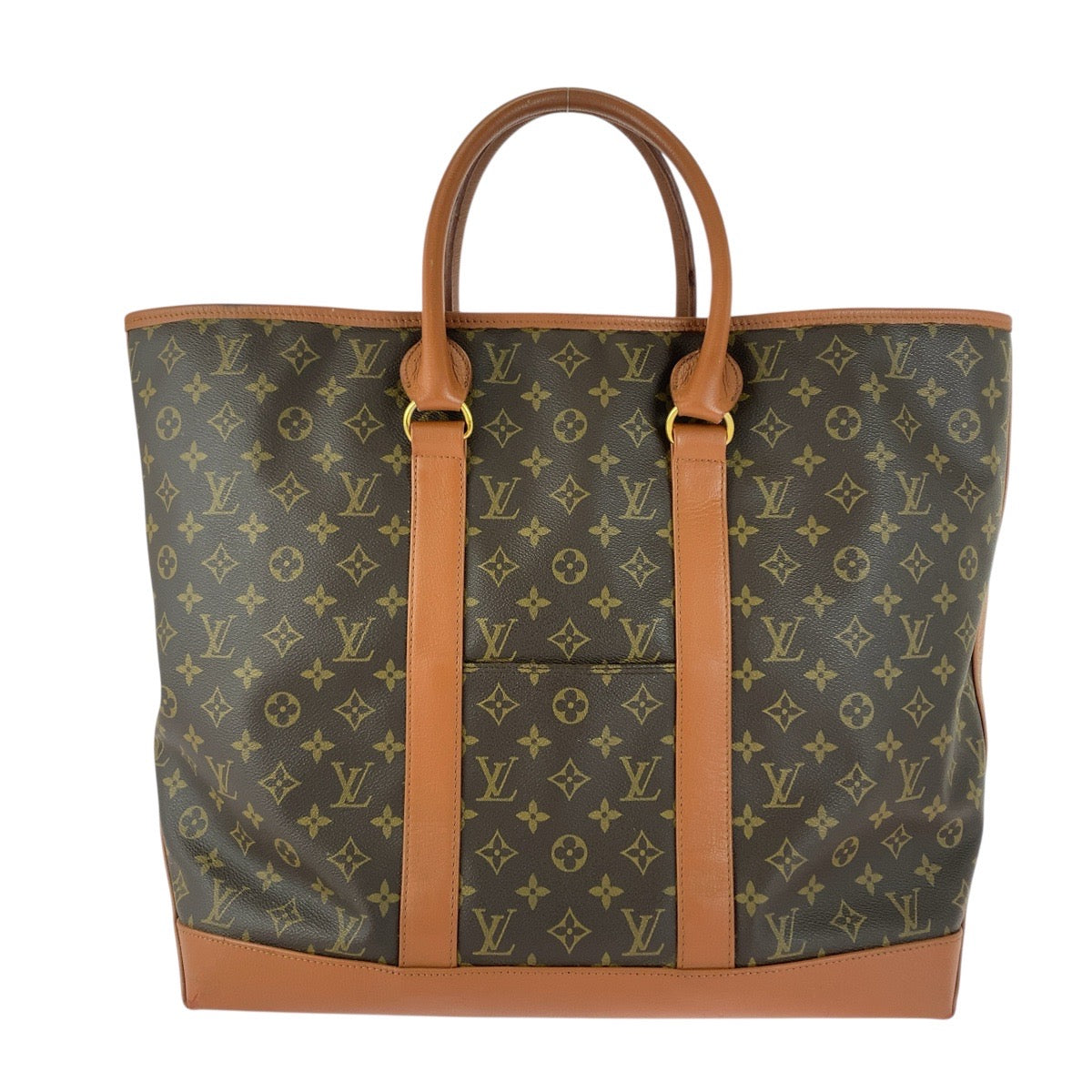 20049
LOUIS VUITTON ルイヴィトン モノグラム サックウィークエンドGM ブラウン ゴールド金具 PVC / レザー M42420 トートバッグ ショルダーバッグ メンズ ABP48